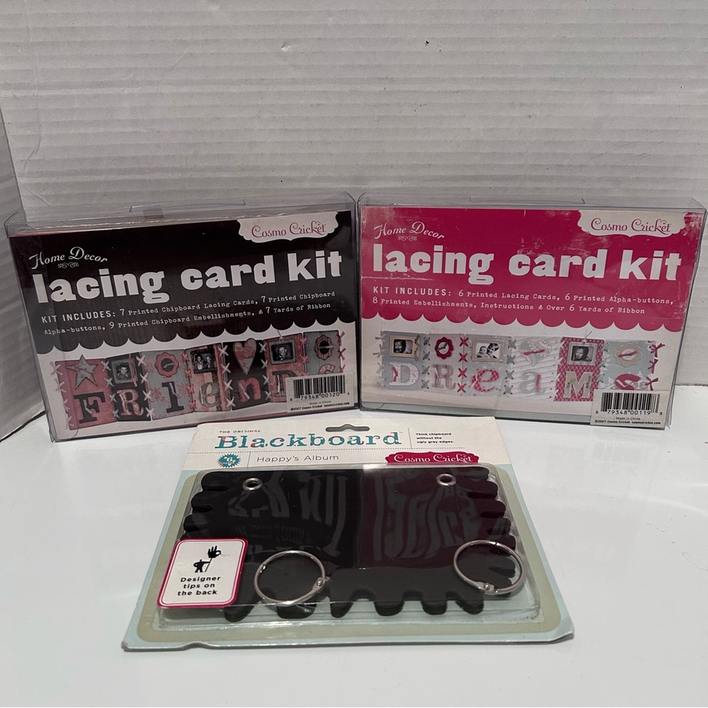 COSMO CRICKET LACING ALBUM KITS